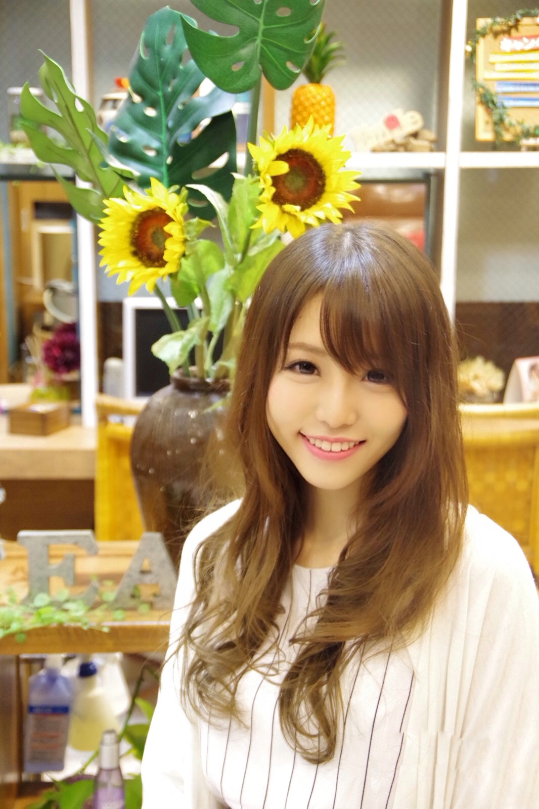 ラベンダーアッシュ艶髪ヘアー